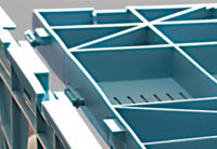 Plastic shelf component
