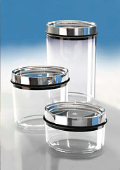 Translucent plastic jars